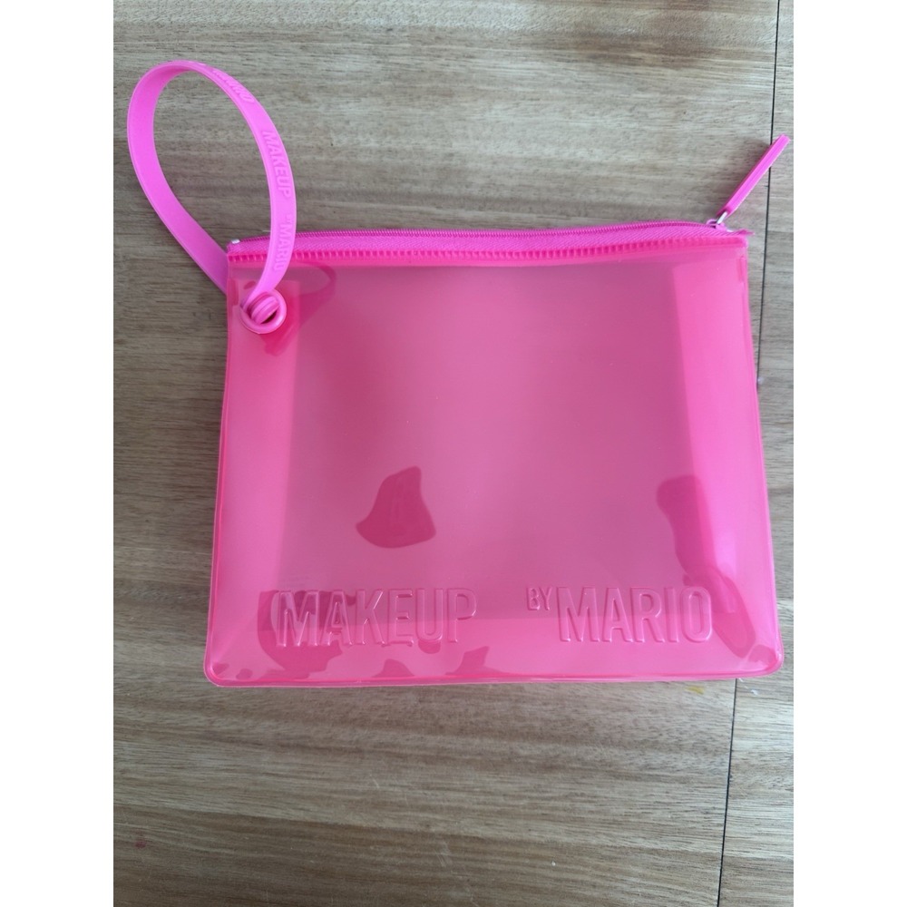 Makeup By Mario Pink Cosmetic Bag Travel Makeup Pouch Zip Case